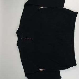 ✨Vintage Lands End Cotton Sweater black men's XL made in USA